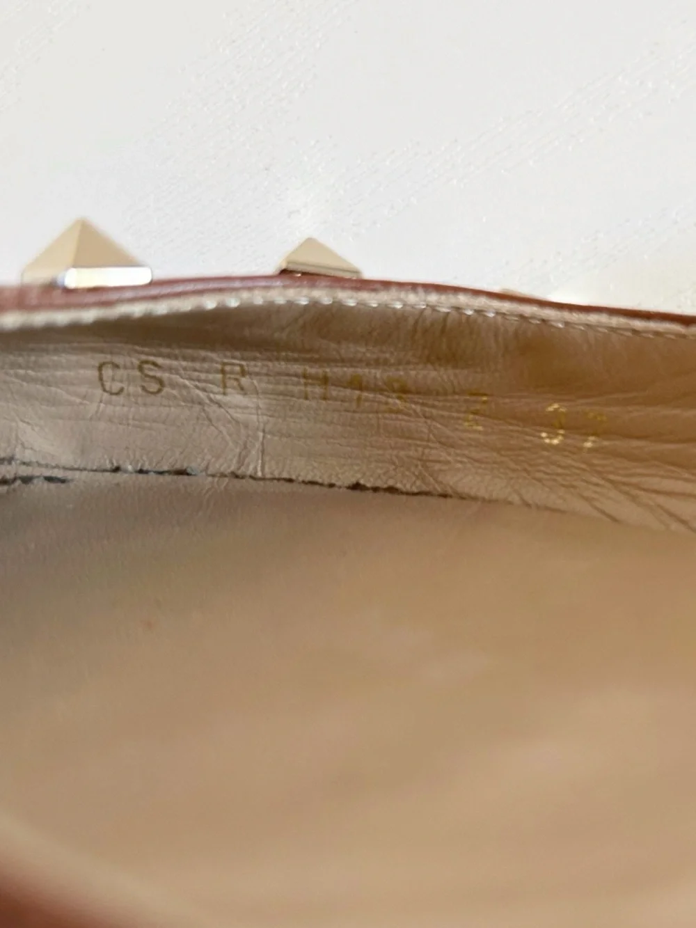 Valentino Garavani Rockstud Brown Slingback Flats Half D’Orsay Pointed Toe EU 37 - Picture 9 of 11